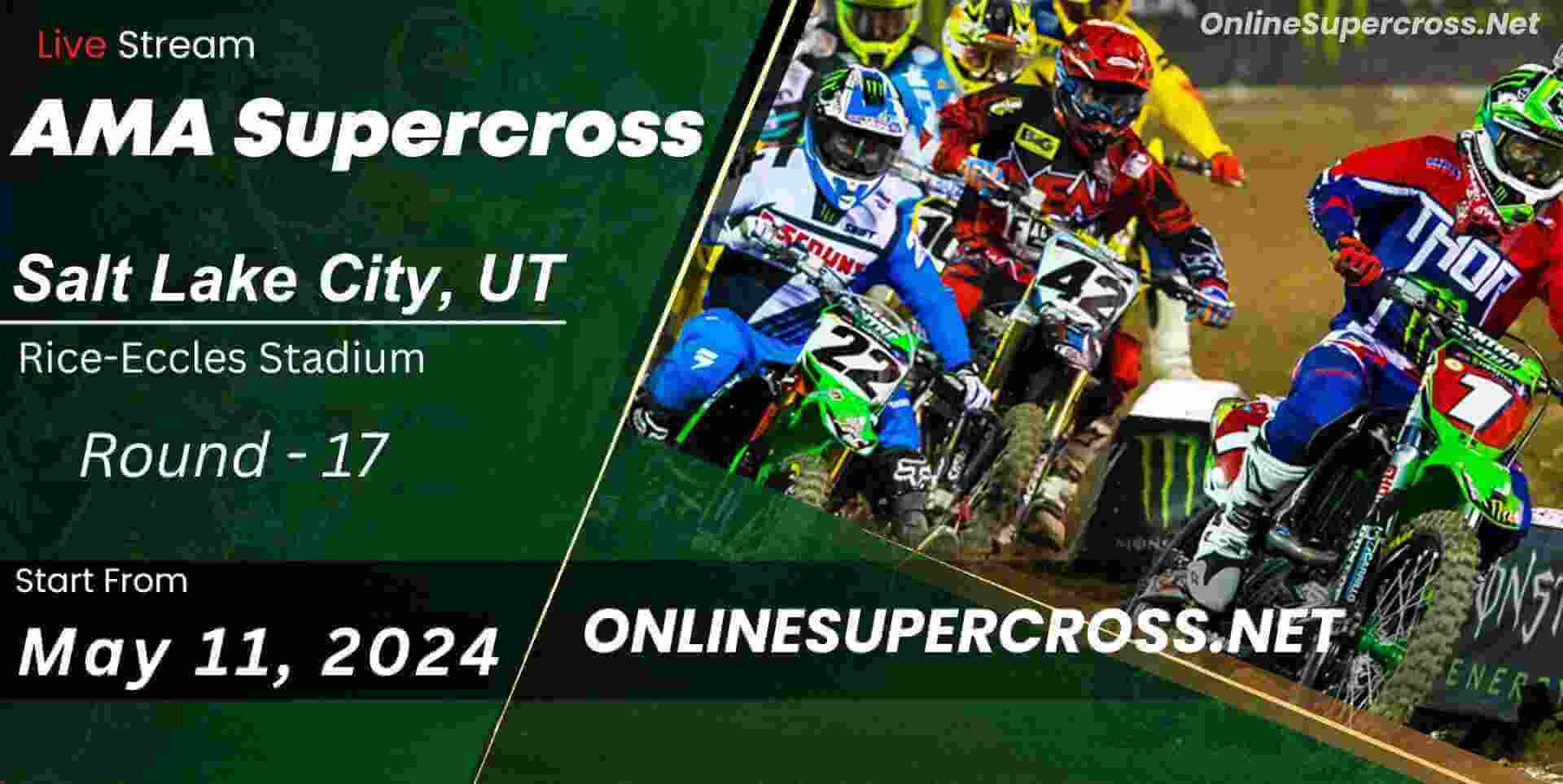 Supercross Salt Lake City Round 17 Live Stream 2024 - Full Race Replay slider