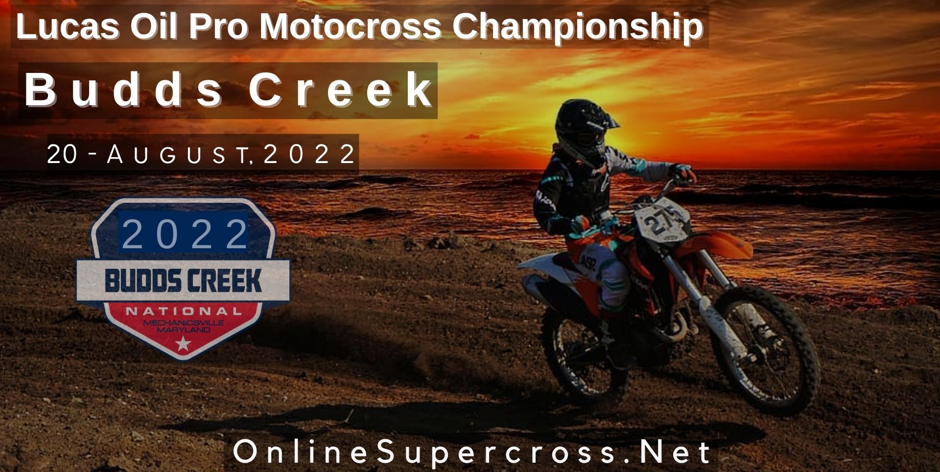 Budds Creek Live Stream Pro Motocross 2022