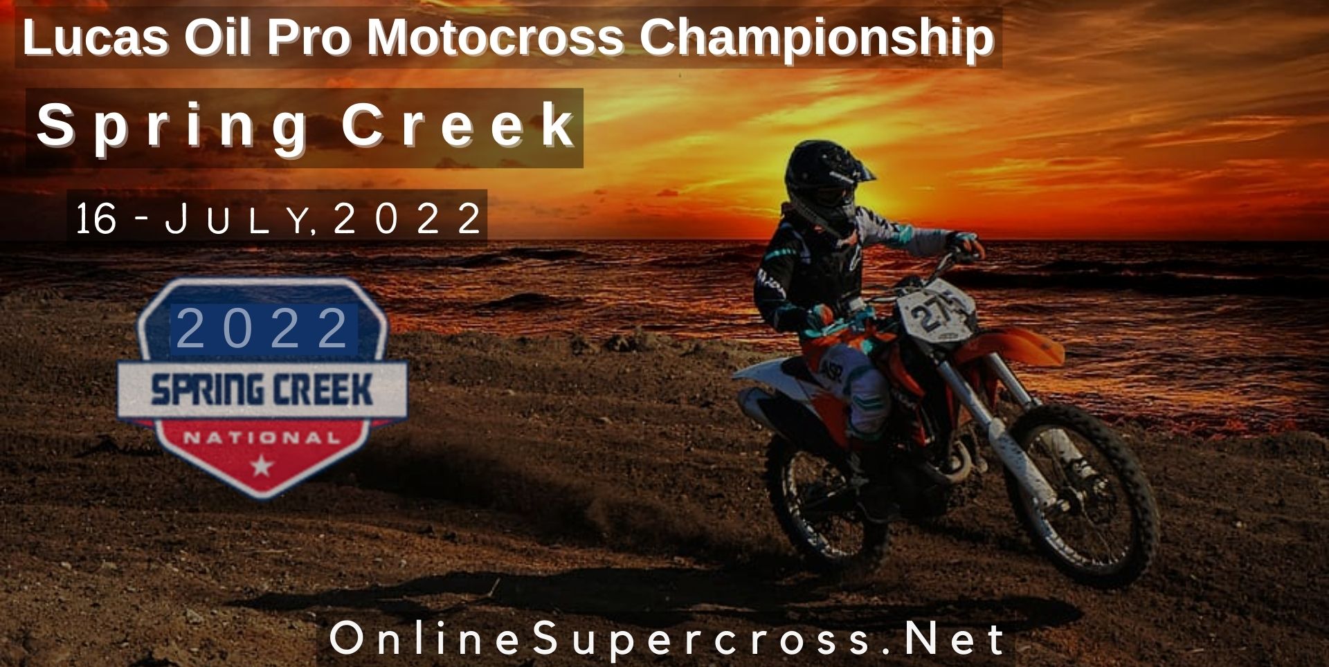 Spring Creek Live Stream Pro Motocross 2022