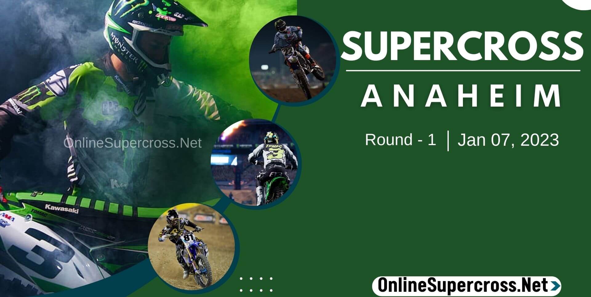Supercross Anaheim Round 1 Live Stream 2023 - Full Race Replay slider