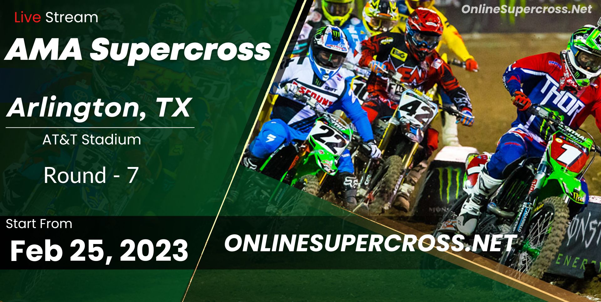 Supercross Arlington Round 7 Live Stream 2023 - Full Race Replay