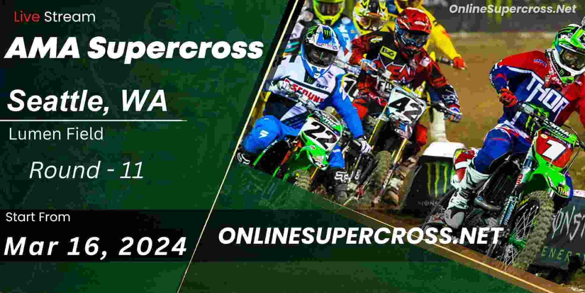 Supercross Seattle Round 11 Live Stream 2024 - Full Race Replay