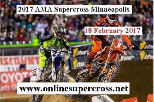 2017 AMA Supercross Minneapolis live