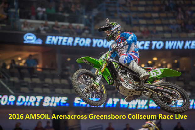 Watch AMSOIL Arenacross Race Greensboro Coliseum Stream