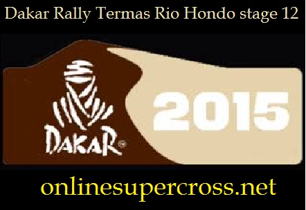 Dakar Rally Termas Rio Hondo stage 12