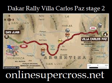 Dakar Rally Villa Carlos Paz stage 2 