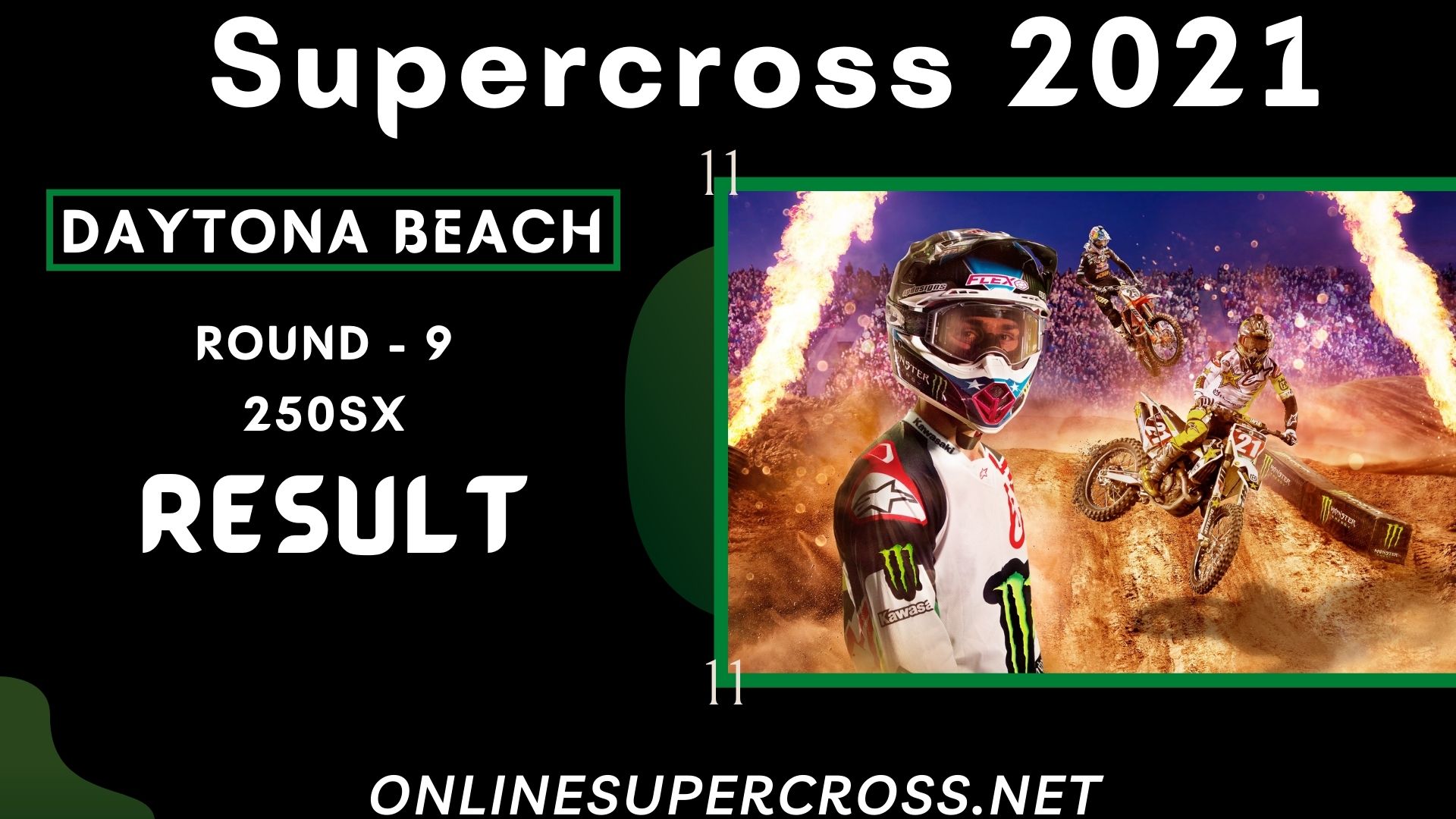 Daytona Beach Round 9 Supercross 250SX Result 2021