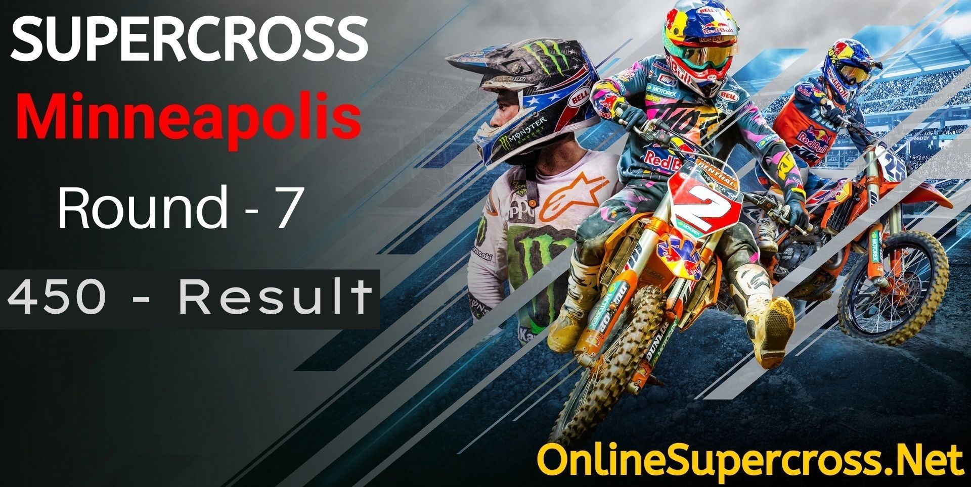 Minneapolis Round 7 Supercross 450SX Result 2022